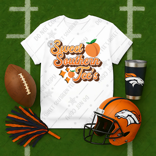 NFL Flatlay Mockups- White Tshirt- Denver Broncos (June Mockup Drive 2025)