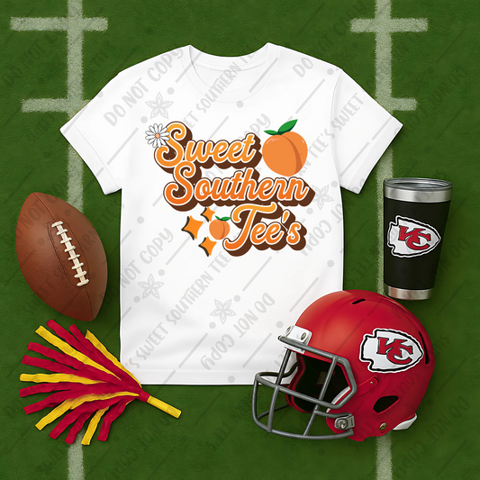 NFL Flatlay Mockups- White Tshirt- Kansas City Chiefs (June Mockup Drive 2025)