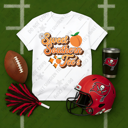 NFL Flatlay Mockups- White Tshirt- Tampa Bay Buccaneers (June Mockup Drive 2025)