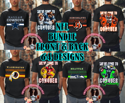 NFL Mens Bundle- Front and Back