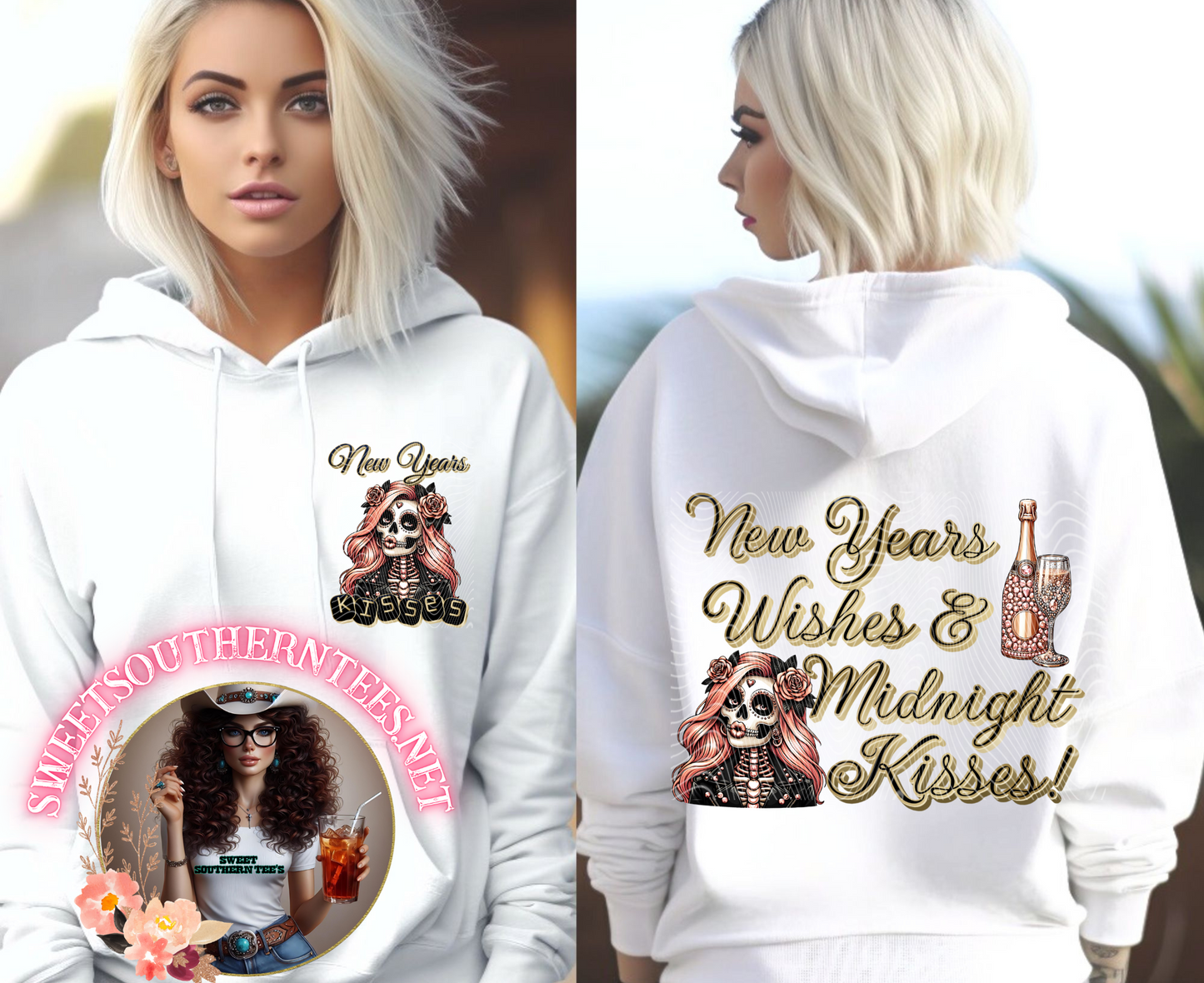 New Years Wishes & Midnight Kisses- 2 pieces