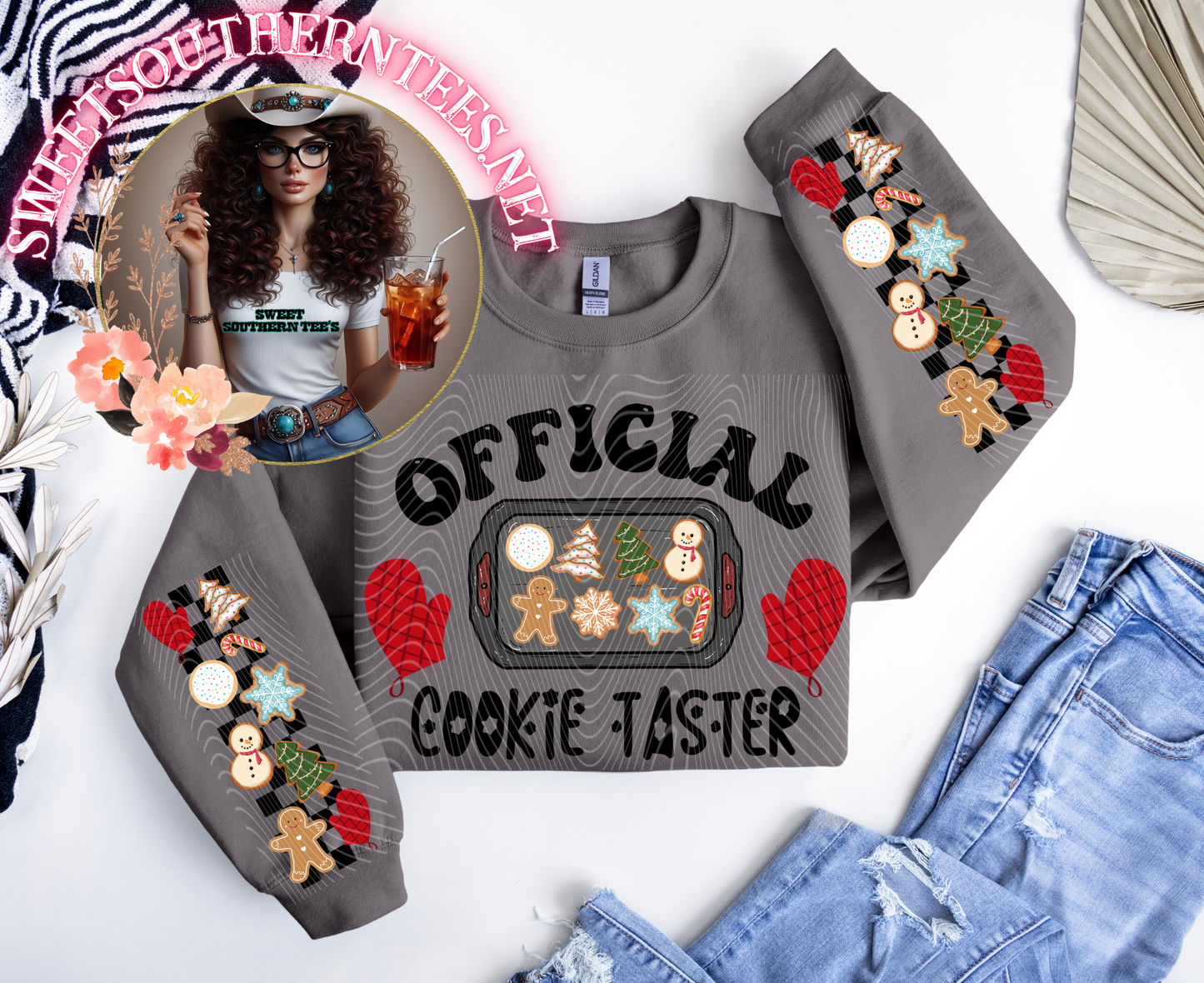 Official Cookie Taster Front and sleeve- 2 piece