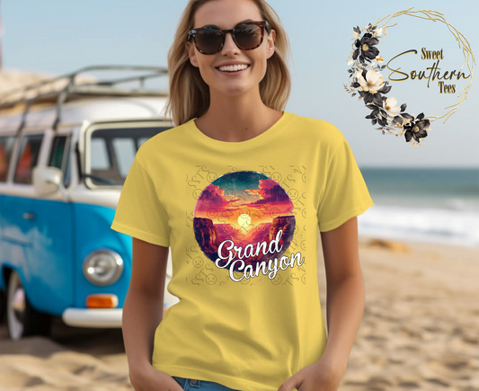 Grand Canyon- Sunset (can be customized into a Family Vacation Design)