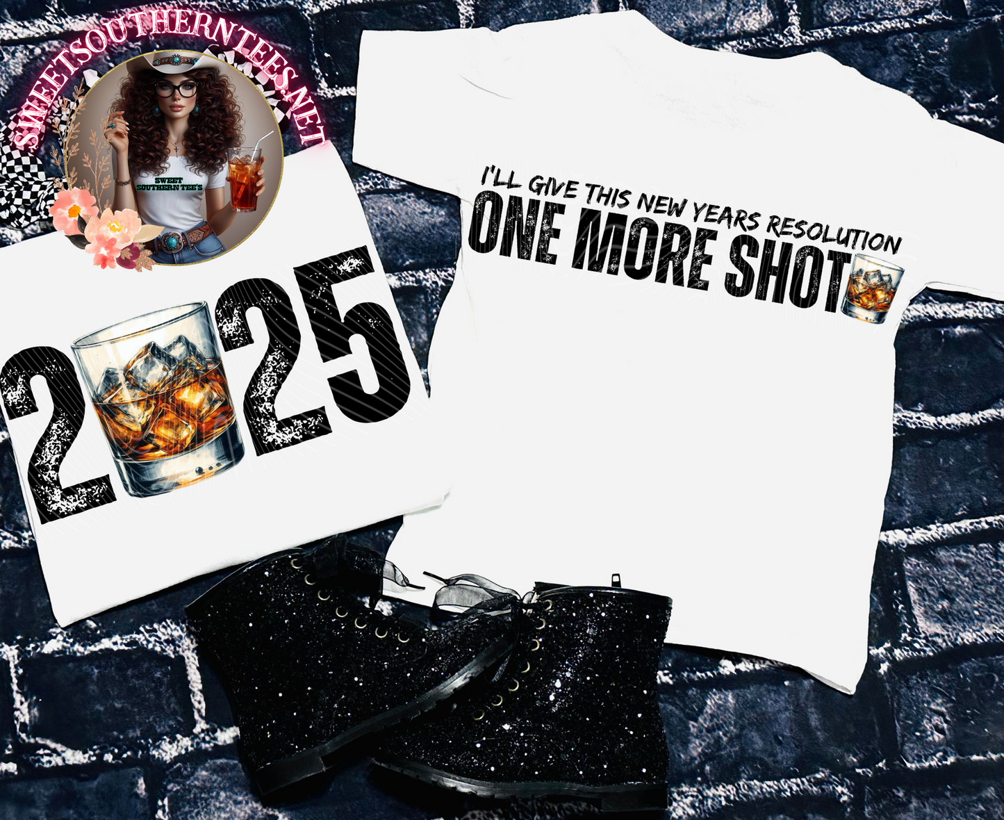 NYE-One More Shot (shot glass) 2 piece