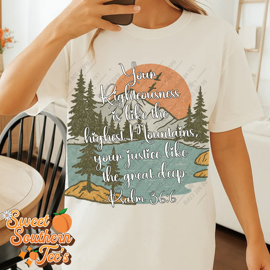 Psalm 36:6-Mountain Scene (August Design Drive 2025)