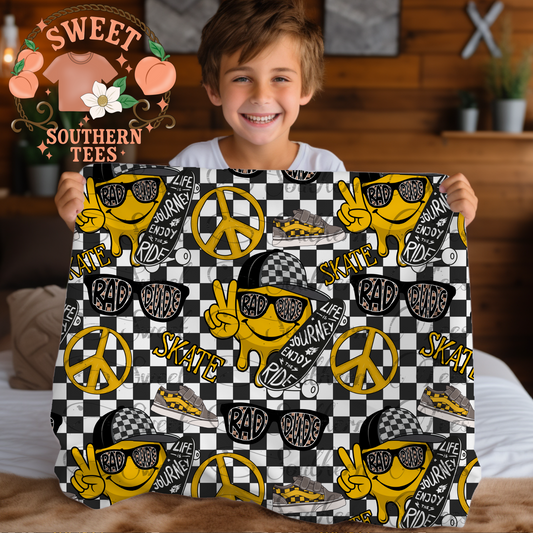 Rad Skater Dude Smiley Seamless (June Drive 2025)