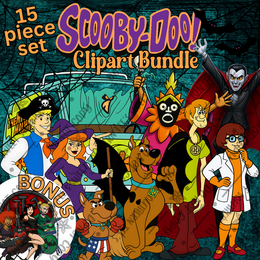 Scooby Doo Halloween Clipart Bundle (July Clipart Drive 2025)