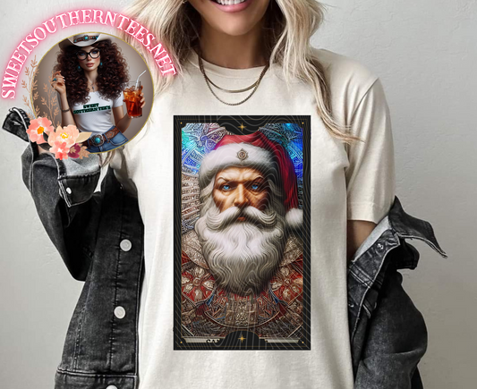 Creepy Santa Tarot Card