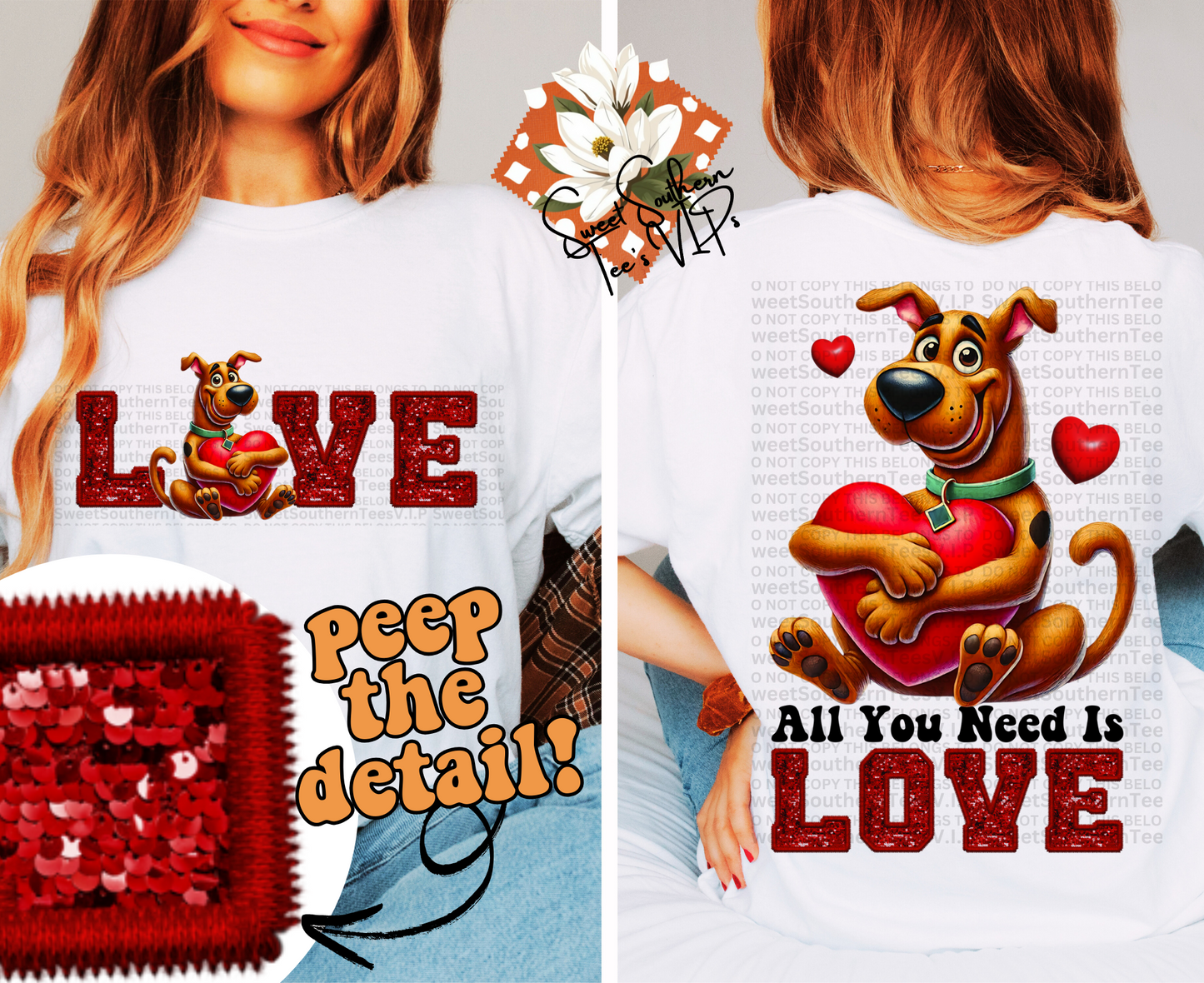 Scooby Doo- All You Need Is Love 2 piece set