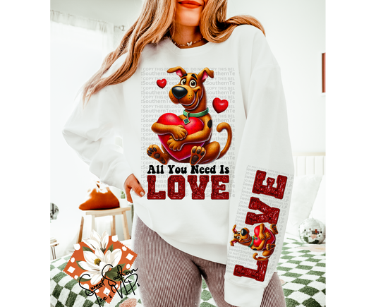 Scooby Doo- All You Need Is Love 2 piece set