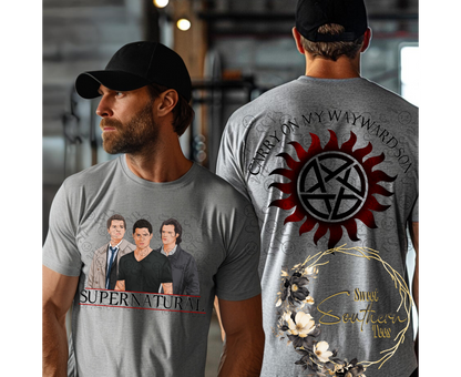 Supernatural-Sam, Dean & Cas- Carry On My Wayward Son-2 piece set