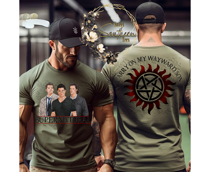 Supernatural-Sam, Dean & Cas- Carry On My Wayward Son-2 piece set