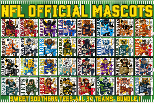 NFL Official Mascots Bundle (August Design Drive 2025)