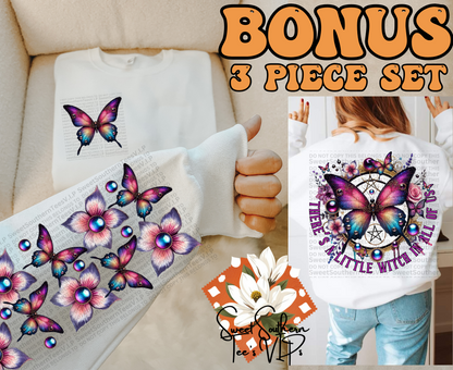 Butterfly 3 piece set- There's A Little Witch In All Of Us