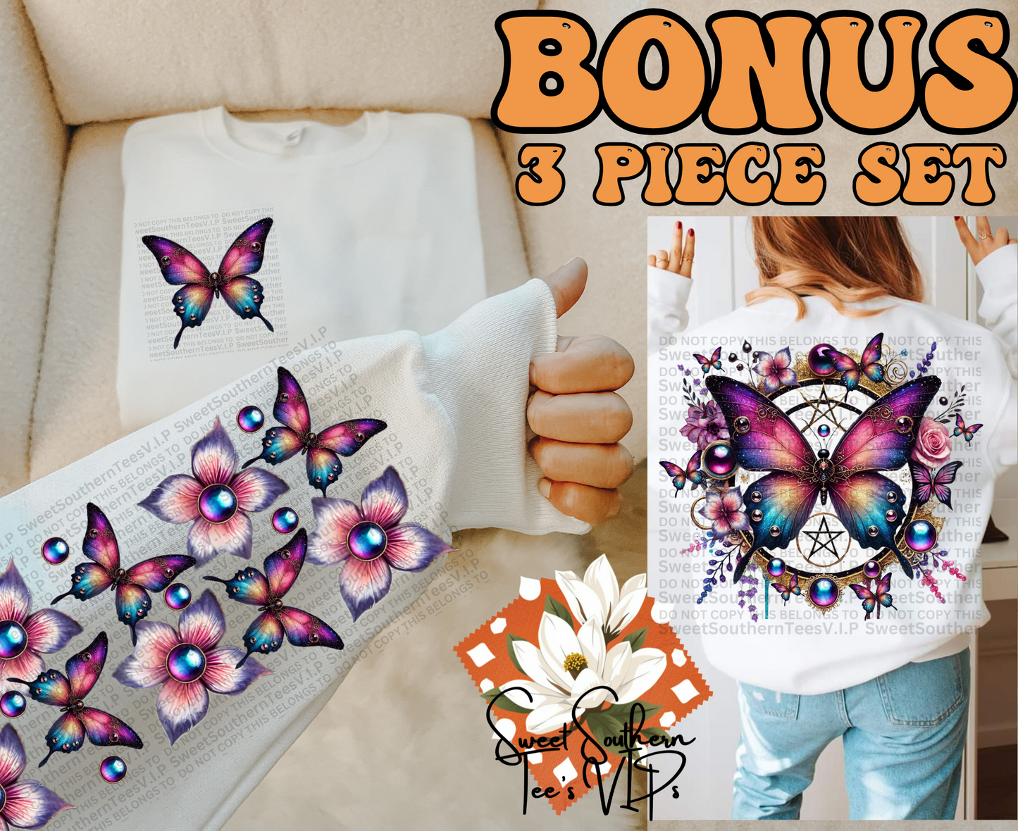 Butterfly- 3 piece Set