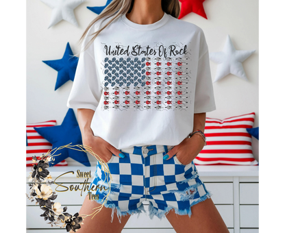 United States Of Rock- Guitar Flag (May Drive 2025)