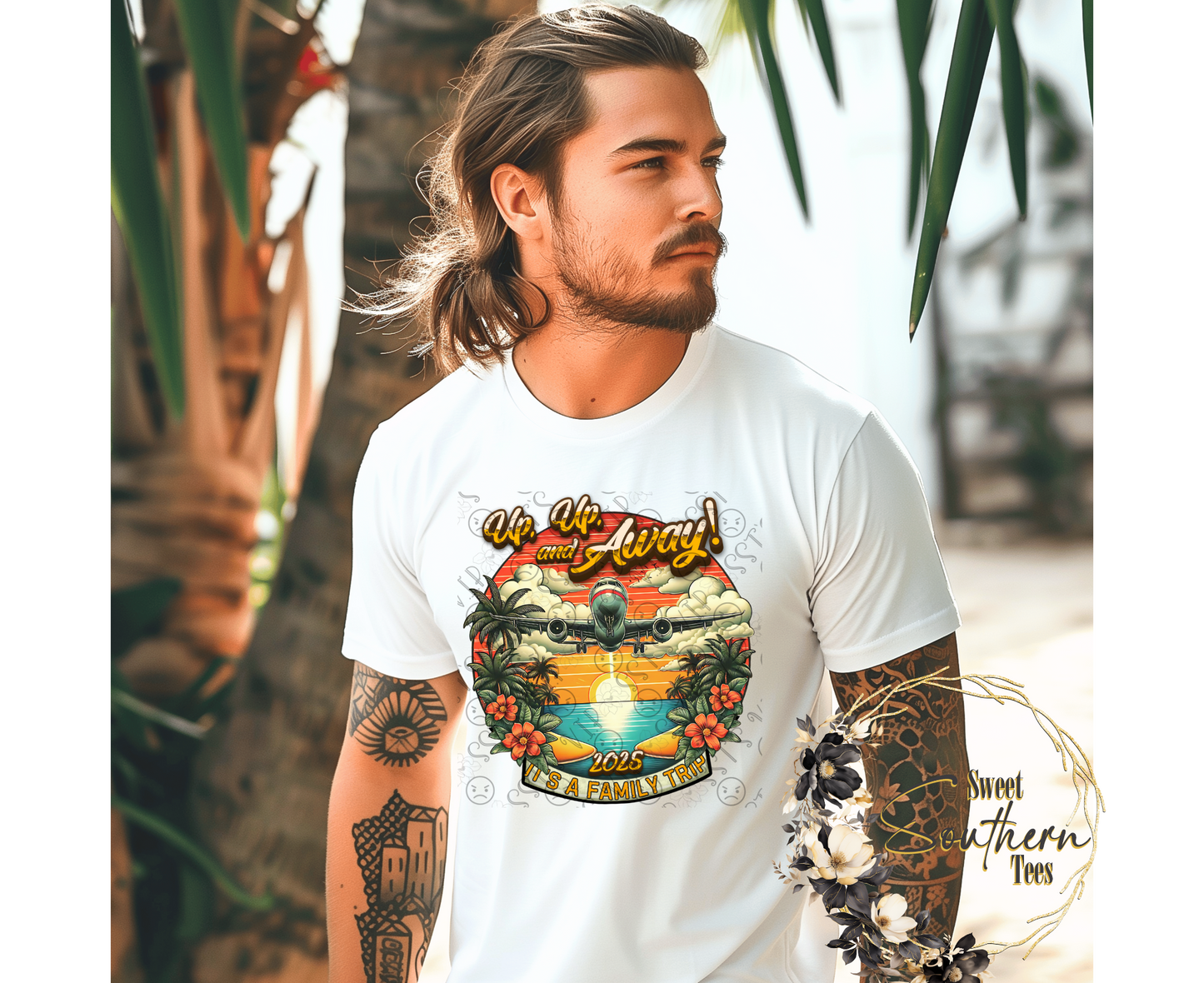 Up! Up! & Away- Family Vacation (Can be customized)