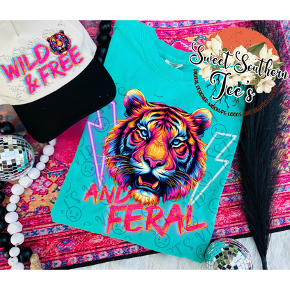 Wild, Free & Feral- Neon Tiger- 2 Piece Set (May Drive 2025)