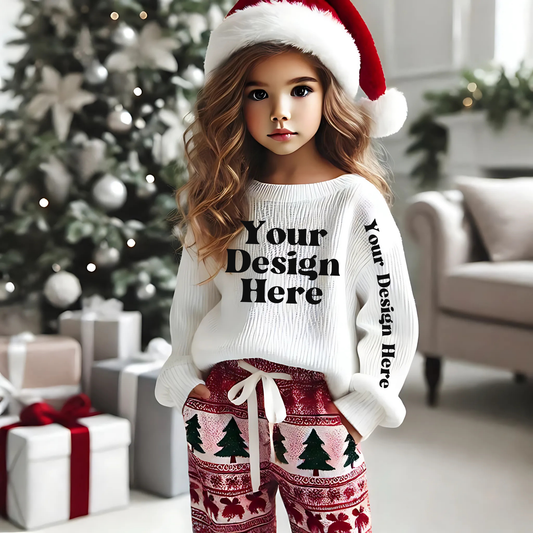 Xmas-Girl-WhiteCrewSweater-InFrontOfTree