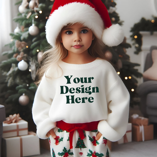 Xmas-WhiteCrewSweater-ToddlerGirl-ChristmasTree