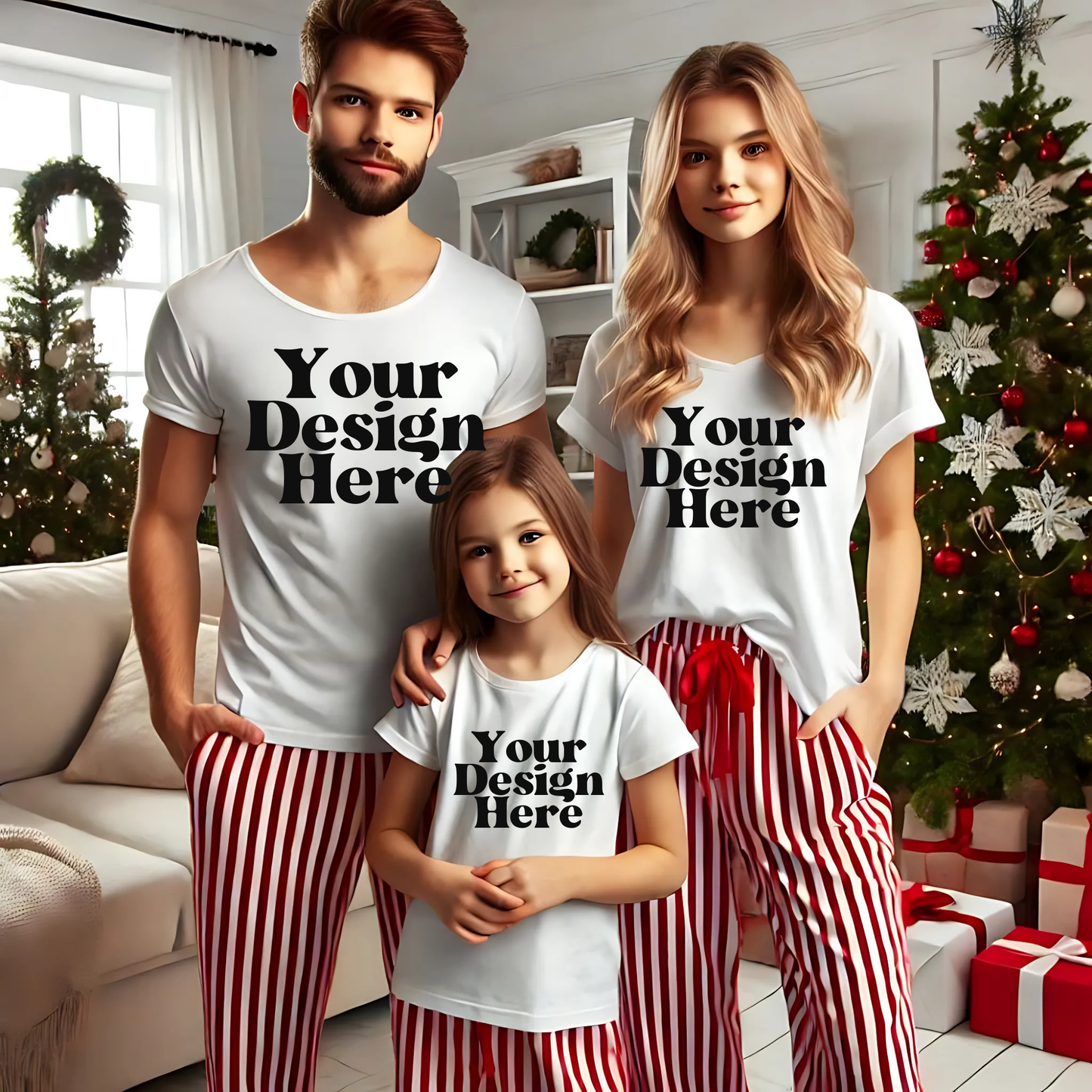 Xmas-WhiteTshirt-Family-Tree