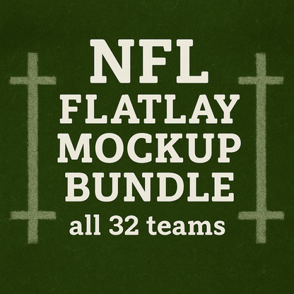 NFL Flatlay Mockups Bundle (June Mockup Drive 2025)