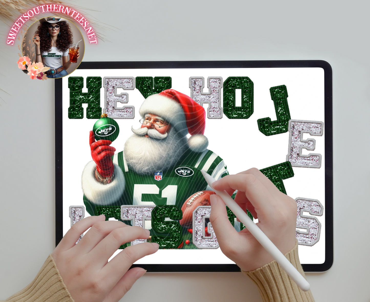 NFL Santa- New York Jets- 2 piece