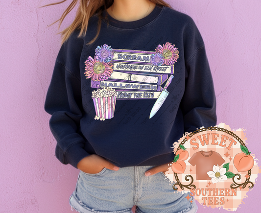 Neon Horror Movie Tapes Floral (June Drive 2025)