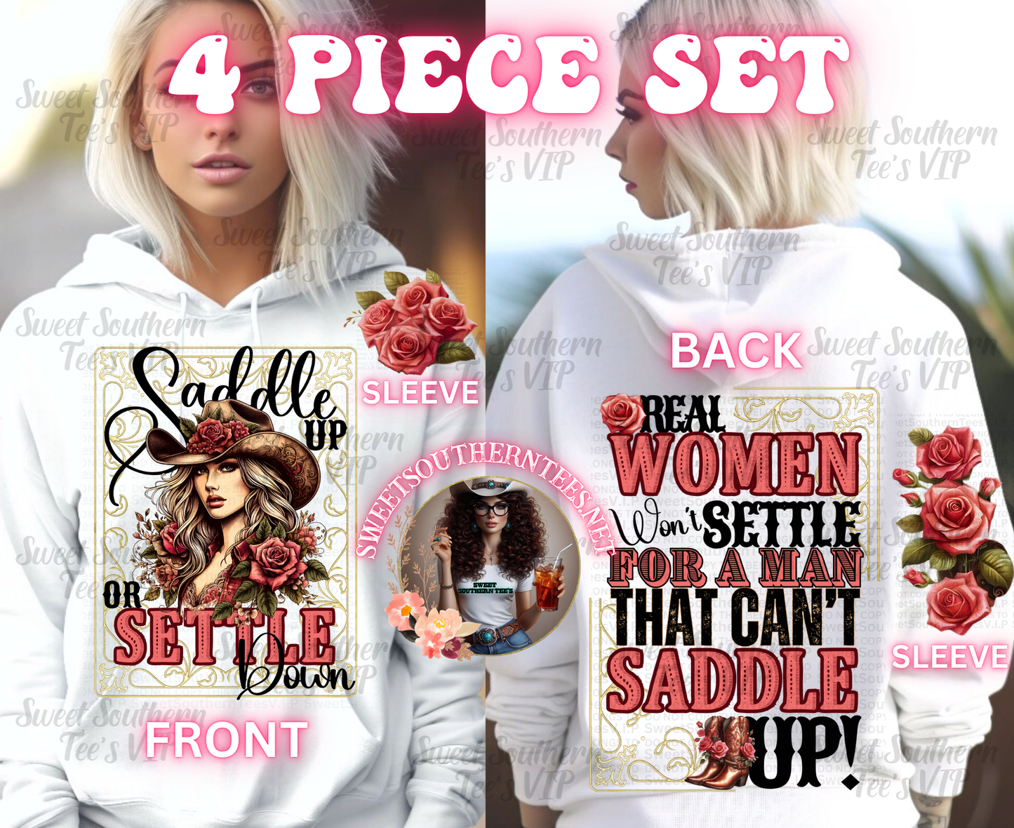 Saddle Up or Settle Down 4 piece- Western